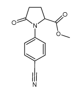 methyl N-(4-cyanophenyl)pyroglutamate结构式