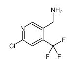 [6-chloro-4-(trifluoromethyl)pyridin-3-yl]methanamine结构式