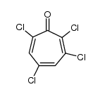 2,3,5,7-tetrachlorotropone Structure