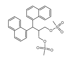 2-(Di-naphthylmethyl)propane-1,3-diol bismethanesulfonate结构式