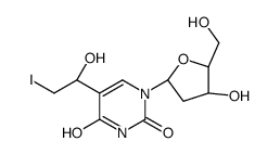 1-[(2R,4S,5R)-4-hydroxy-5-(hydroxymethyl)oxolan-2-yl]-5-(1-hydroxy-2-iodoethyl)pyrimidine-2,4-dione Structure