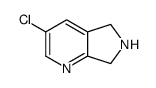 3-chloro-6,7-dihydro-5H-pyrrolo[3,4-b]pyridine hydrochloride Structure