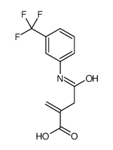 2-methylidene-4-oxo-4-[3-(trifluoromethyl)anilino]butanoic acid Structure