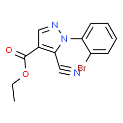 ETHYL1-(2-BROMOPHENYL)-5-CYANO-1H-PYRAZOLE-4-CARBOXYLATE Structure