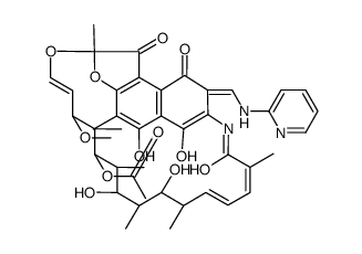 3-(pyridin-2-ylimino-methyl)-rifamycin Structure