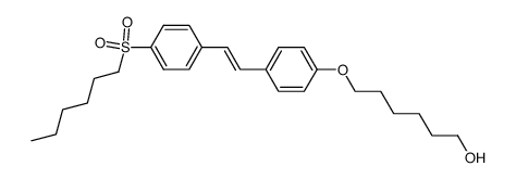 6-[4-[2-[4-(Hexylsulfonyl)phenyl]ethenyl]phenoxy]-1-hexanol structure