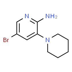 5-溴-3-(哌啶-1-基)吡啶-2-胺结构式