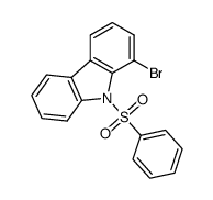 9-benzenesulfonyl-1-bromo-9H-carbazole结构式