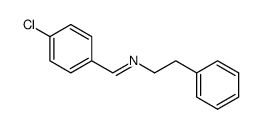 N-(4-Chlorobenzylidene)benzeneethanamine Structure