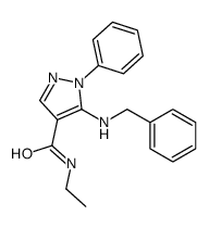 5-(benzylamino)-N-ethyl-1-phenylpyrazole-4-carboxamide Structure