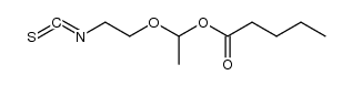 1-(2-isothiocyanatoethoxy)ethyl pentanoate Structure