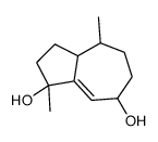 1,4-dimethyl-3,3a,4,5,6,7-hexahydro-2H-azulene-1,7-diol结构式