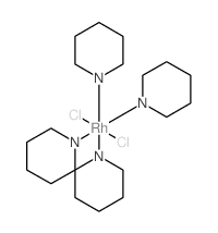 反式-二氯四(吡啶)氯化铑结构式