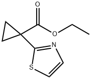 1-Thiazol-2-yl-cyclopropanecarboxylic acid ethyl ester Structure