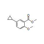 5-环丙基-2-甲氧基苯甲酸甲酯结构式