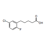 5-(5-Chloro-2-fluorophenyl)pentanoic Acid Structure