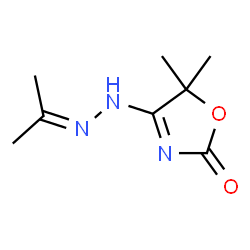 2,4-Oxazolidinedione,5,5-dimethyl-,4-[(1-methylethylidene)hydrazone](9CI)结构式