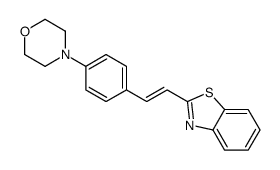 4-[4-[2-(1,3-benzothiazol-2-yl)ethenyl]phenyl]morpholine结构式