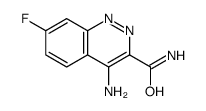 4-amino-7-fluorocinnoline-3-carboxamide结构式