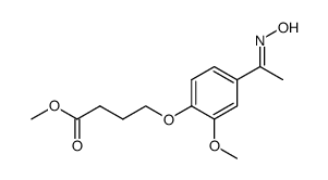 methyl 4-(4-(1-(hydroxyimino)ethyl)-2-methoxyphenoxy)butanoate Structure