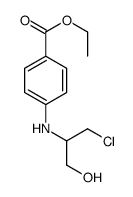 ethyl 4-[(1-chloro-3-hydroxypropan-2-yl)amino]benzoate Structure