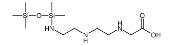 2-[2-[2-[[dimethyl(trimethylsilyloxy)silyl]amino]ethylamino]ethylamino]acetic acid结构式