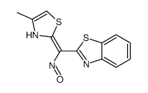 2-[(4-methyl-3H-1,3-thiazol-2-ylidene)-nitrosomethyl]-1,3-benzothiazole结构式