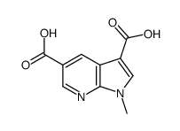 1-甲基-1H-吡咯并[2,3-B]吡啶-3,5-二羧酸结构式
