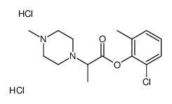 2-Chloro-6-methylphenyl 2-(4-methyl-1-piperazinyl)propanoate dihy drochloride结构式