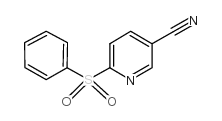 2-phenylsulphonylpyridine-5-carbonitrile picture