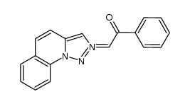 1-([1,2,3]triazolo[1,5-a]quinolin-2-ium-2-yl)-2-oxo-2-phenylethan-1-ide结构式