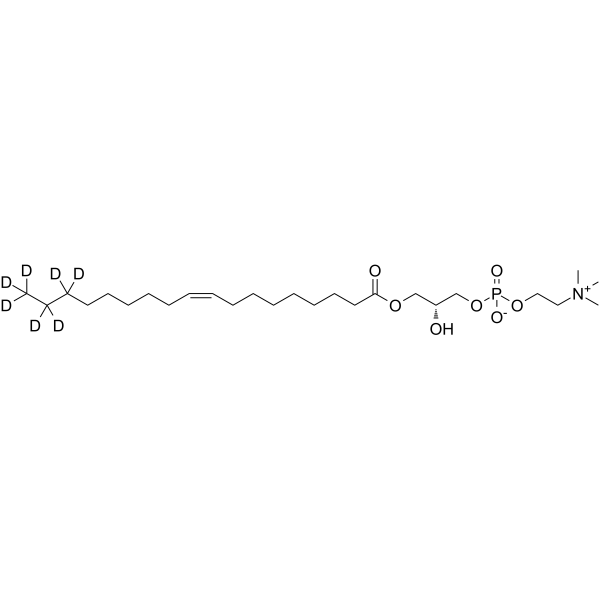 L-Alpha-Lysophosphatidylcholine,oleoyl-d7结构式