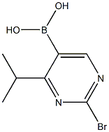 2-Bromo-4-(iso-propyl)pyrimidine-5-boronic acid structure