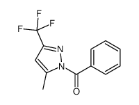 1-BENZOYL-5(3)-METHYL-3(5)-TRIFLUOROMETHYLPYRAZOLE结构式