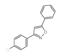 Isoxazole,3-(4-chlorophenyl)-5-phenyl-结构式