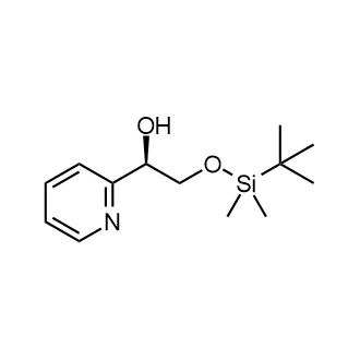 (R)-2-((tert-Butyldimethylsilyl)oxy)-1-(pyridin-2-yl)ethan-1-ol structure