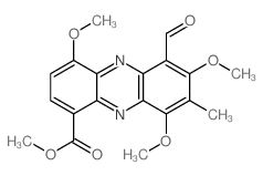 1-Phenazinecarboxylicacid, 6-formyl-4,7,9-trimethoxy-8-methyl-, methyl ester picture