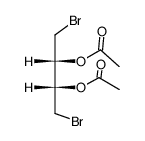 2,3-Butanediol, 1,4-dibromo-, diacetate, (R,S)- Structure