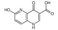 4-Hydroxy-6-oxo-5,6-dihydro-1,5-naphthyridine-3-carboxylic acid Structure