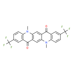 5,12-Dimethyl-2,9-bis-trifluoromethyl-5,12-dihydroquino2,3-bacridine-7,14-dione结构式