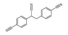 4-[1-Cyano-2-(4-cyanophenyl)ethyl]benzonitrile结构式