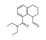 N,N-Diethyl-8-formyl-5,6,7,8-tetrahydronaphthalene-1-carboxamide结构式