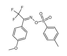 2,2,2-trifluoro-1-(4-methoxyphenyl)-1-ethanone O-(p-tolylsulfonyl)oxime Structure