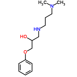 1-(3-DIMETHYLAMINO-PROPYLAMINO)-3-PHENOXY-PROPAN-2-OL结构式