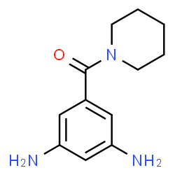 (3,5-DIAMINO-PHENYL)-PIPERIDIN-1-YL-METHANONE结构式