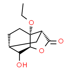 3,6-Methanobenzofuran-2(3H)-one,3a-ethoxyhexahydro-7-hydroxy-,(3R,3aR,6R,7aS)-rel-(9CI) structure