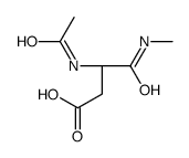 (3S)-3-acetamido-4-(methylamino)-4-oxobutanoic acid结构式