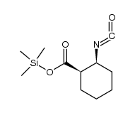 cis-2-Isocyanatocyclohexan-1-carbonsaeuretrimethylsilylester结构式