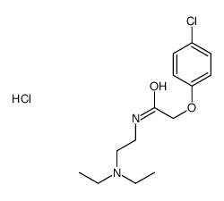 2-(4-chlorophenoxy)-N-[2-(diethylamino)ethyl]acetamide monohydrochloride structure