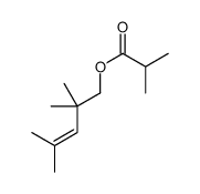 2,2,4-trimethylpent-3-enyl 2-methylpropanoate结构式